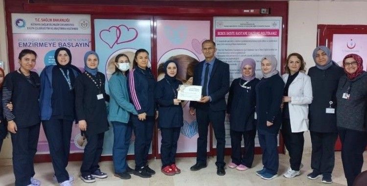 Kütahya’da Kadın Hastalıkları ve Doğum Kliniğine Teşekkür Belgesi
