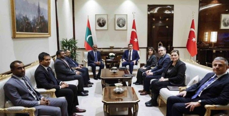 Cumhurbaşkanı Yardımcısı Yılmaz, Maldivler Cumhurbaşkanı Muizzu ile görüştü
