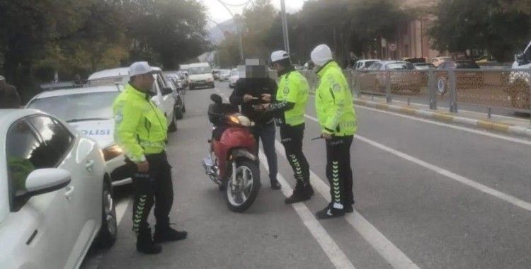 Erzincan'da motosiklet denetimi