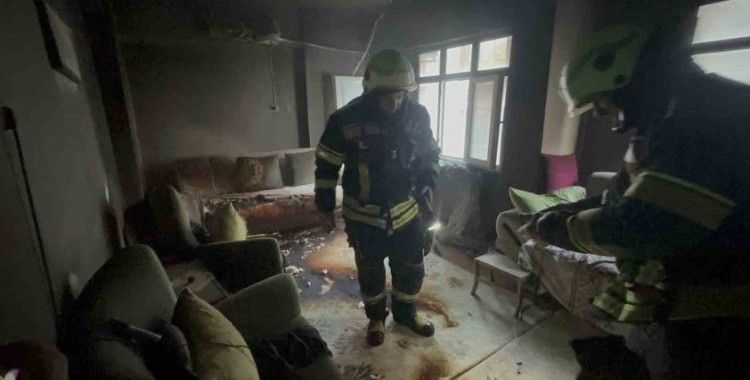 Elazığ’da korkutan ev yangını
