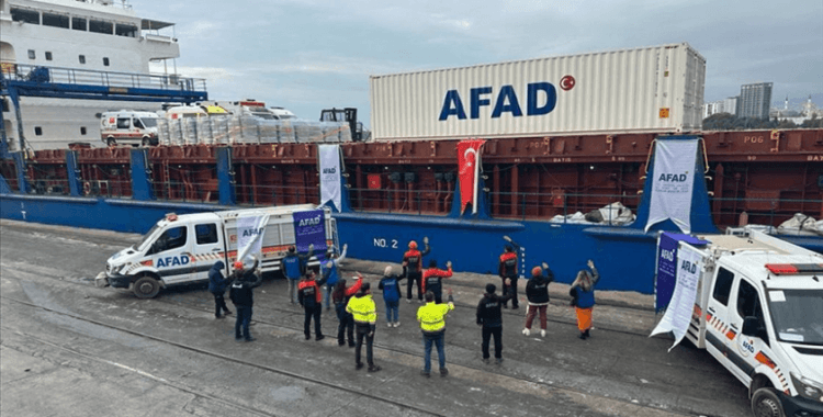 Türkiye'den Gazze'ye insani yardım malzemesi taşıyan ikinci gemi Mısır'a doğru yola çıktı