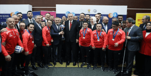 Cumhurbaşkanı Erdoğan, Futsal Milli Takımı'nı kabul etti