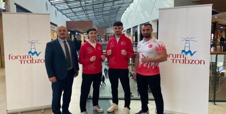 Milli sporcular şampiyona öncesi Forum Trabzon’u gezdi