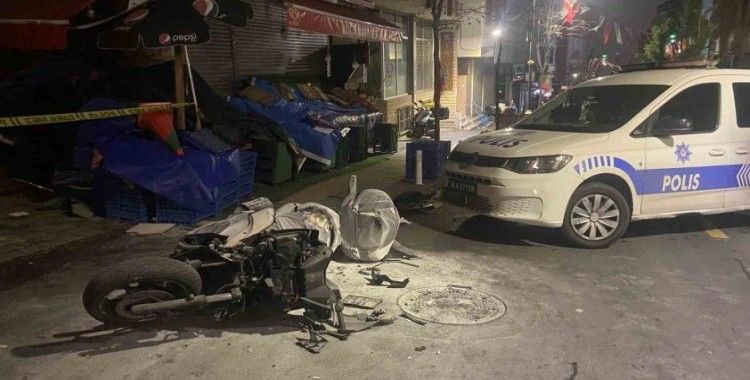 Kağıthane’de motosikletli saldırgan bir kişiye ateş açtıktan sonra motosikleti bırakıp kaçtı
