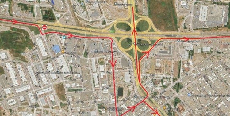 Beşevleri Kavşağı’da trafik düzenlemesi
