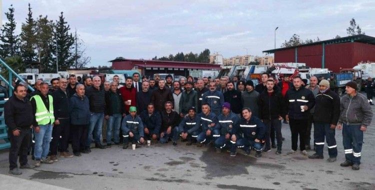 Başkan Kocaispir, şantiyede işçilerle buluştu
