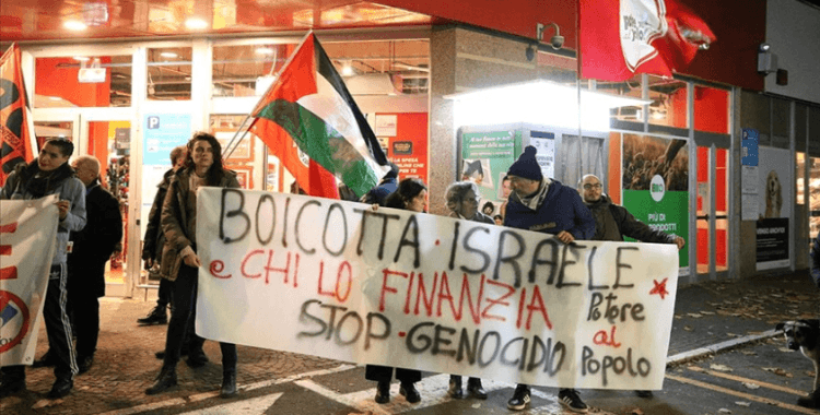 İtalya'da İsrail'e yönelik boykot çağrısı yapıldı