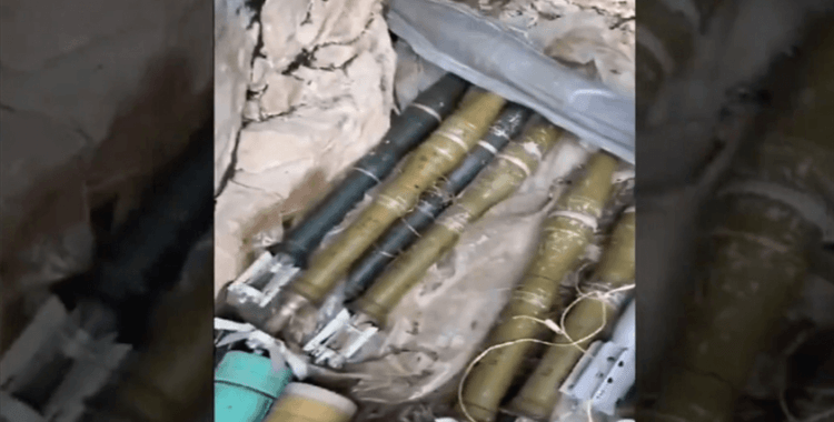 Pençe Yıldırım Operasyonu bölgesinde teröristlere ait mühimmat ele geçirildi