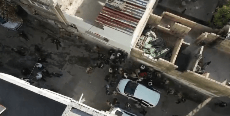 Gaziantep'te film sahnelerini aratmayan operasyon dron kamerasında