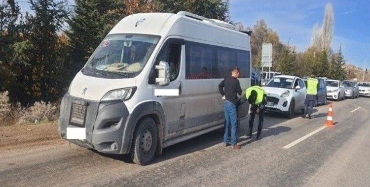 262 araç sürücüsüne 436 bin TL ceza yazıldı
