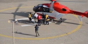 Şırnaklı hasta ambulans helikopter ile Şanlıurfa’ya getirildi
