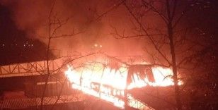 Sinop’ta kereste fabrikasında yangın
