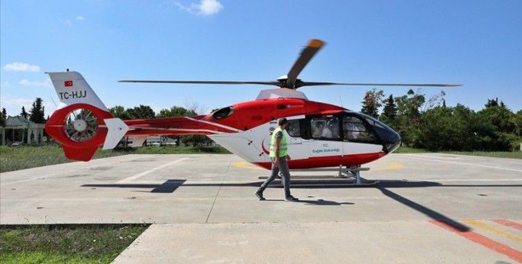 Hava ambulansları durumu acil hastalar için 81 il ve 5 kıtada uçtu