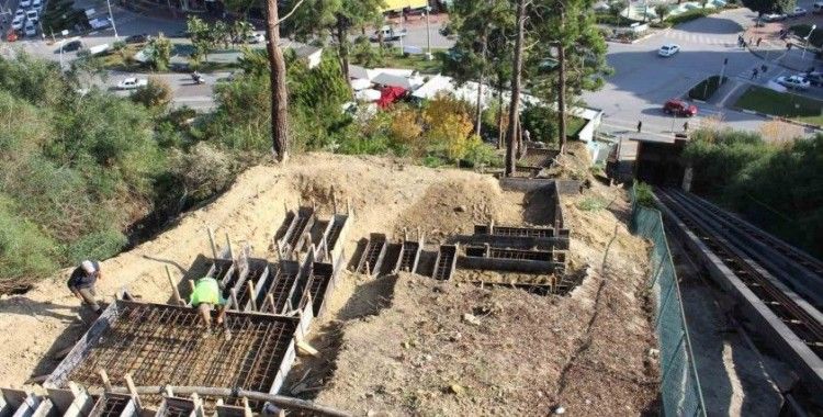 Türkbeleni’nde merdiven yapımına başlandı
