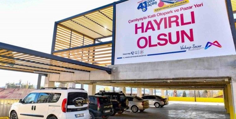 Çok amaçlı ’Çamlıyayla Katlı Otopark’ kullanıma açıldı
