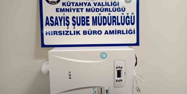 Kütahya’da çalınan 3 kombiden 1’i ele geçirildi
