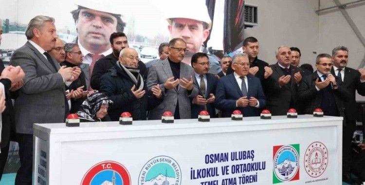 Osman Ulubaş İlkokulu ve Ortaokulu’nun temeli atıldı
