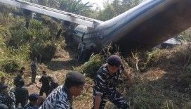 Myanmar askeri uçağı pistten çıktı: 8 yaralı
