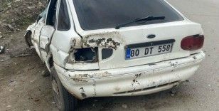 Osmaniye'de kontrolden çıkan otomobil takla attı: 1 yaralı
