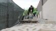 Mardin Polisevi duvarı cephe iyileştirme çalışmaları sürüyor
