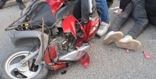Kapaklı'da otomobil ile motosiklet çarpıştı: 1 yaralı