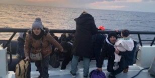 Bodrum'da 4'ü çocuk 32 düzensiz göçmen kurtarıldı