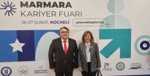 Rektör Özölçer Marmara Kariyer Fuarı’nın açılışına katıldı
