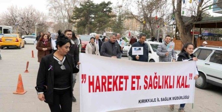 Kırıkkale’de bu iki hastalığa dikkat çekmek için yürüdüler
