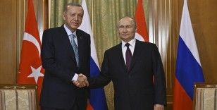 Cumhurbaşkanı Erdoğan, Rusya Devlet Başkanı Putin'i seçim zaferinden dolayı tebrik etti