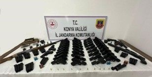 Konya'da jandarmadan silah kaçakçılarına operasyon