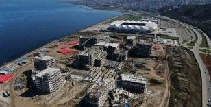 Trabzon Şehir Hastanesi’nin kaba inşaatı tamamlandı
