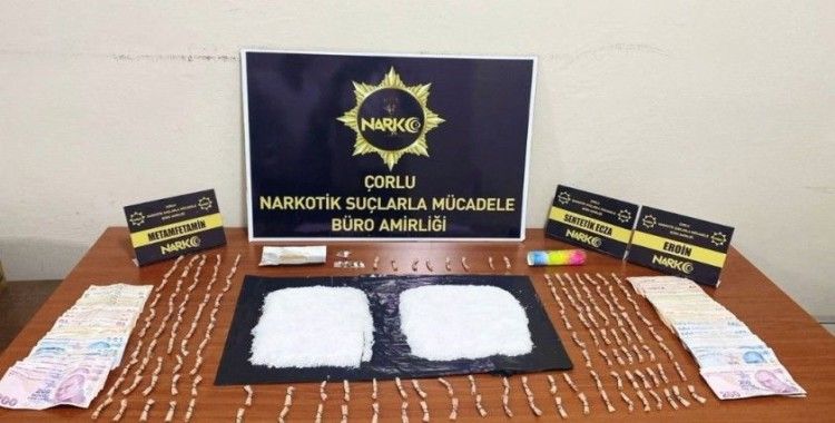 Tekirdağ’da 1 kilo metamfetamin ele geçirildi: 2 kişi tutuklandı
