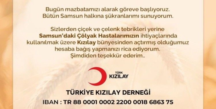 Halit Doğan, çiçek yerine Kızılay’a bağış istedi
