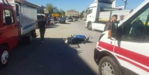 Karapınar’da motosiklet ile tır çarpıştı: 1 yaralı
