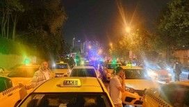 İstanbul’da taksiciler öldürülen meslektaşları için toplandı
