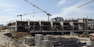 Malatya'da çarşı merkezinde inşaatlar yükseliyor