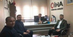 AK Parti İl Başkanı Küçükoğlu, İHA Erzurum Bölge Müdürlüğü’nü ziyaret etti
