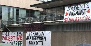 Danimarkalı ve Finlandiyalı öğrencilerden Filistin'e destek