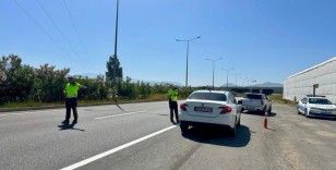 Gazipaşa'da kurallara uymayan 4 araç trafikten men edildi