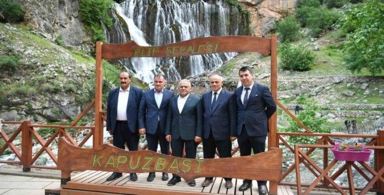 Vali Çiçek ve Başkan Büyükkılıç’yan Kapuzbaşı Şelaleleri’ne turistik hamleler