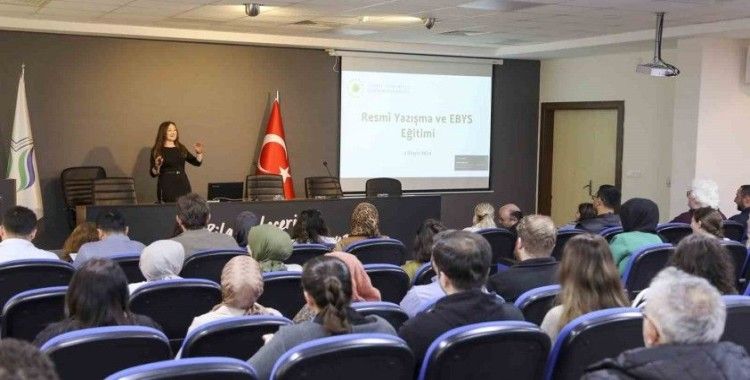 SUBÜ personellerine resmi yazışma eğitimi verildi

