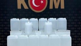 Kars’ta 100 litre sahte alkol ele geçirildi
