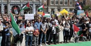 Hollanda'da 'Nekbe' ve Gazze'deki saldırılar protesto edildi