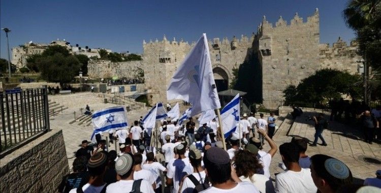 Fanatik Yahudilerin Doğu Kudüs'teki provokatif 'bayrak yürüyüşü' başladı