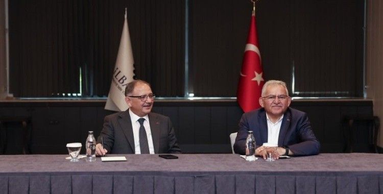Başkan Büyükkılıç, Bakan Özhaseki ile çalışmaları değerlendirdi