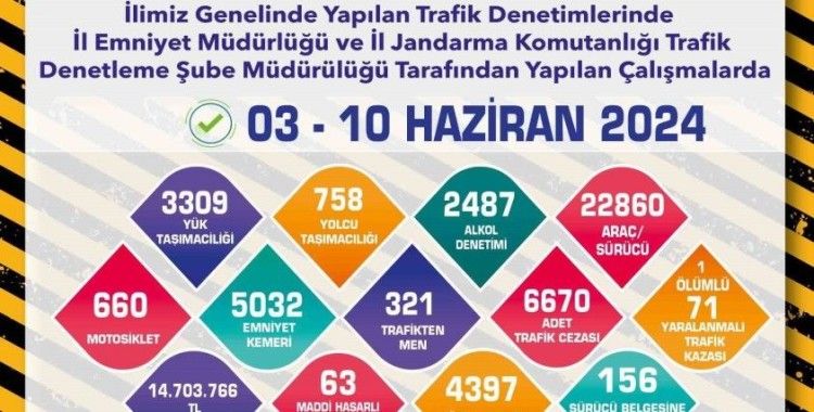 Polis ve jandarmanın trafik denetimleri
