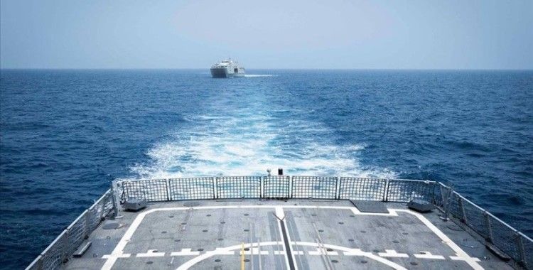 TCG Kınalıada korveti Umman Deniz Kuvvetlerine ait gemi ile eğitimler gerçekleştirdi