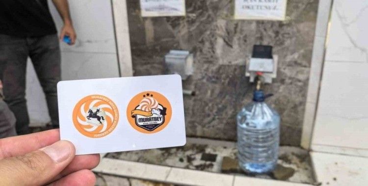 Bu köydeki çeşmeler kartla çalışıyor...