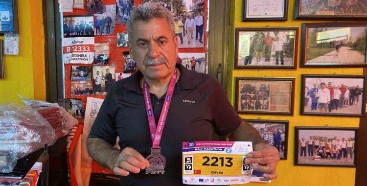Bursalı esnaf yarı maratonda Türkiye’yi temsil etti
