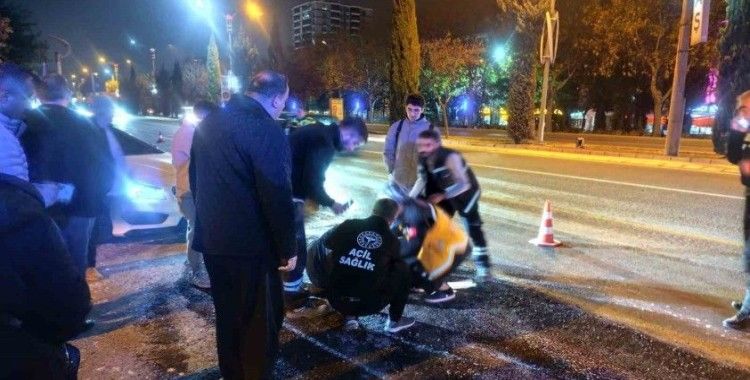 Elazığ’da otomobilin çarptığı şahıs yaralandı
